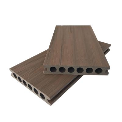 China Modern Plastic Composite Exterior Decking Co Extrusion Wood Wpc Co-Extrusion Exterior Wpc Decking for sale