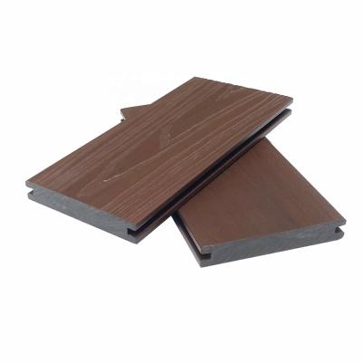 China Contemporary Outdoor Wooden Plastic Composite Flooring Waterproof Decking Solid Board for sale