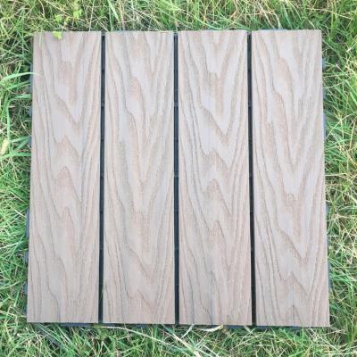 China Traditional Interlocking Co-Extruded WPC Decking Tile For Exterior for sale