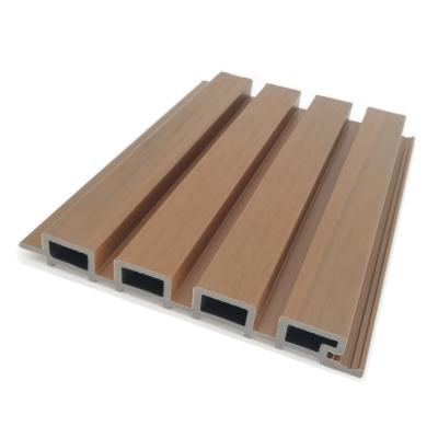 China Traditional Wood Wall Panels Coextrusion Plastic Composite Great Wall Exterior Cladding for sale