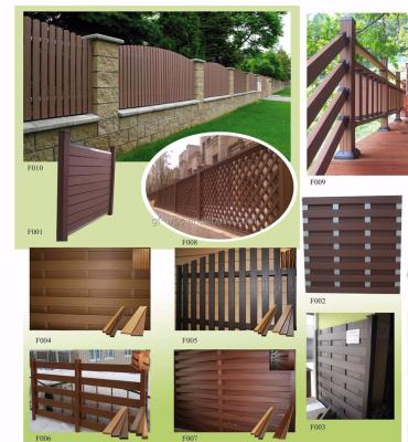 China ECO FRIENDLY European Popular Wood-Plastic Composite Closed Fence Manufacturers Straight Hair for sale