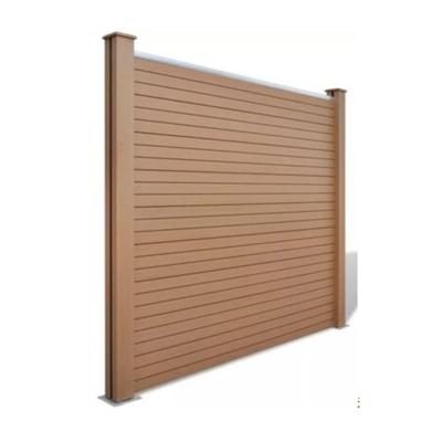 China Easily Assembled Garden Fence Wood Plastic Composite Fence Panel UV-Resistant Factory Price for sale