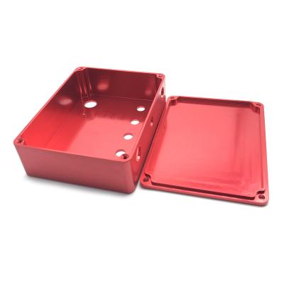 China Industry Custom CNC Brushing Waterproof Anodizing Aluminum Enclosure 1590b Aluminum Box For 5g Electronic Products for sale