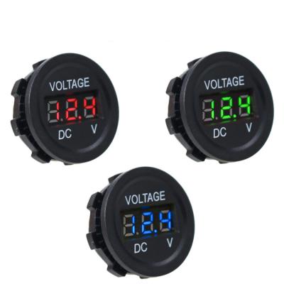 China Car/Boat DC 12V 24V LED Voltage Meter Digital Voltmeter For Car Bus Marine Boat for sale