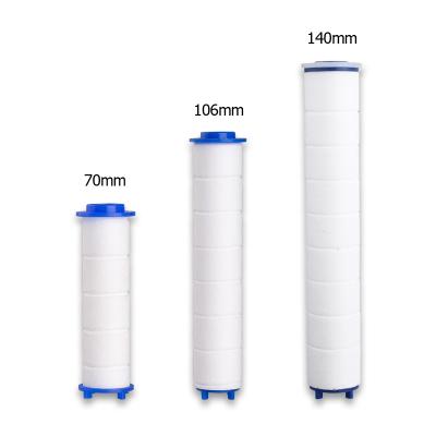 China Hotel PP Polypropylene Cotton Filter Cartridges Pour Filters For Filtered Showerheads for sale