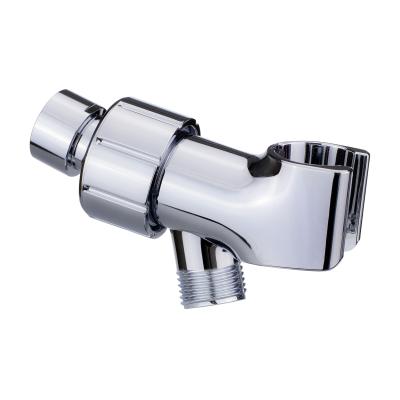 China Without Diverter Chrome Shower Arm Mount Bracket Wholesale Adjustable Copper Shower Head Holder for sale