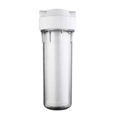 China Hotel Water Cartridge Filter Housing PP Carbon Compound Under Sink Water Treatment Filter Removing Lead Chloring for sale