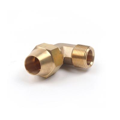 China 90 Degree Elbow Female Brass High Precision To Male Elbow Adapter Flare Fittings Brass Flare Male for sale