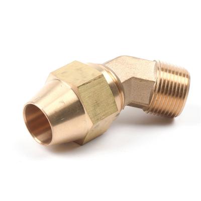 China Factory Price Direct Brass CNC Pipe Fittings Brass Elbow 90 Degree Spindle Bending Brass Fitting for sale