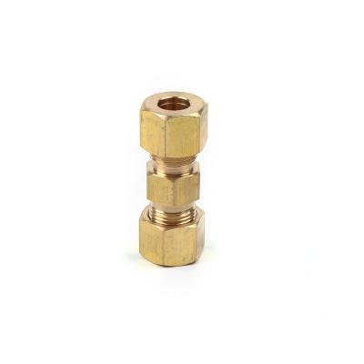 China Factory Brass Female Compression Tee Fittings Connector Compression Fitting Tee Brass For Copper Pipe for sale