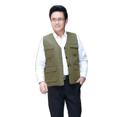 China 2021Autumn breathable and straight middle-aged leisure warm upper men's fashion vest coat new winter vest for sale