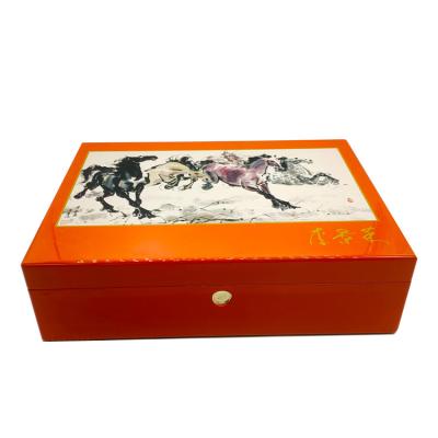 China High Quality Handmade Jewelry Lacquer Packaging Wooden Ring, Watch, Necklace, Bracelet Cosmetic Storage Box for sale