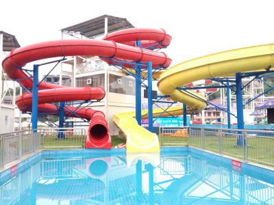 China Long Spiral Water Ride Aqua Park Equipment Inner Width 0.8m for sale