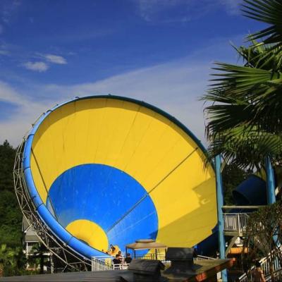 China Customized Fiberglass Super Tornado Adult , kids Water Slides 14.6m Platform Height for sale