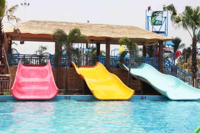 China FRP Kids Combinaton Water Slide By Body Or Raft For Outdoor Water Park Construction for sale