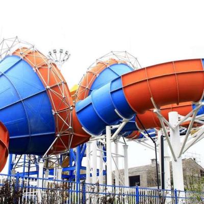 China Commercial Fiberglass Water Roller Coaster Slide For Family Amusement Parks for sale