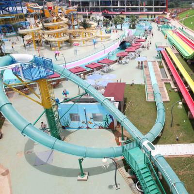 China Los juegos del tobogán acuático del parque de la aguamarina, fibra de vidrio del cuerpo de lazo de la aguamarina resbalan para las piscinas en venta