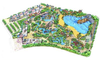 Chine Le plan d'étude de parc à thème extérieur de l'eau/a adapté la conception aux besoins du client pour le parc aquatique à vendre