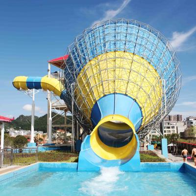 China Huge Tornado Custom Water Slides Width 18.6m 42*60m For Family Riding for sale