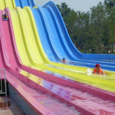 China Multi Lanes Rainbow Family Custom Water Slides With Ashland / DSM Resin for sale