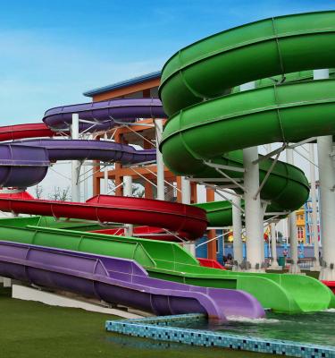 Китай FRP Spiral Water Slides , Length Customized Water Slide продается