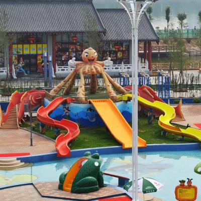 China 2m Height Fiberglass Kids' Water Slides, Mountain Slide For Children, Parent-child Water Park for sale