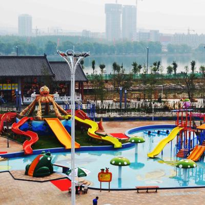 China Fiberglass Children Water Slide for a water park Blue / Yellow  / customized for Kids Water Park for sale