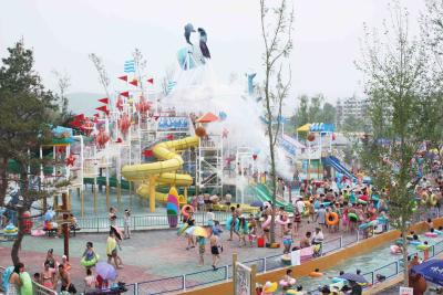 Cina Summer Outdoor Aqua Park Games FiberglassWater Park Attractions for Theme Park in vendita