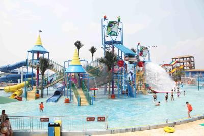 China Amusement Water Fortress with Adult Water Slide / Children Waterslide for sale