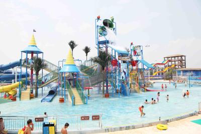 China Wechselwirkender Aqua-Spielplatz-Wasserrutsche-Ausrüstungs-Spaß-Freizeitpark zu verkaufen