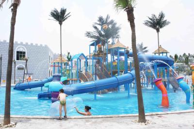 China Fiberglass Aqua Playground Equipment Interactive Eco - Friendly for Water Park for sale