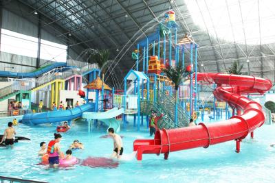 China Fiberglass Aqua Playground Equipment Interactive Fiberglass Products / Customized Water Park Products for sale