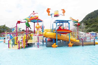 China Der im Freien das Wasser-Spielplatz-Wasser-Haus kommerzielle sichere Fiberglas-Kinder für Aqua-Park zu verkaufen