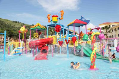 China Fiberglass Kids' Water Playground inside water parks with water pump / Customized Water Slide for sale