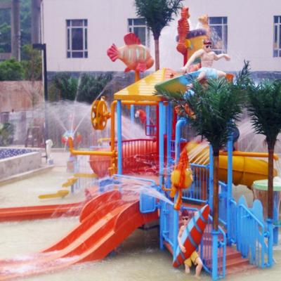 China Hotel Kids' Water Playground Indoor Waterparks with Fiberglass Mini - slide for sale