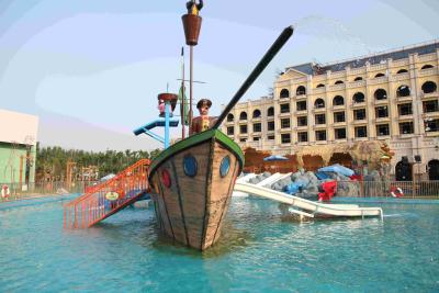 China La aguamarina del corsario juega el equipo del parque del agua/el barco pirata grande de la fibra de vidrio del centro vacacional en venta