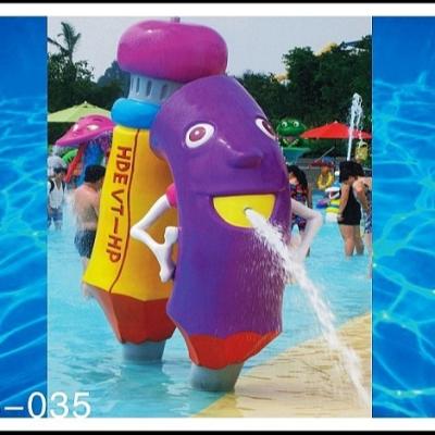 China PVC , fiberglass Material Water park toys with water pump in sprayground for sale