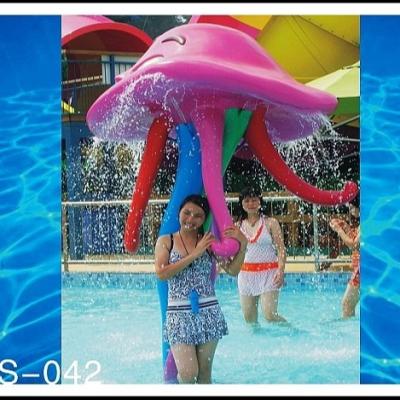 China Customized Aqua Play, Octopus Spray, Fiberglass Spray Park Equipment For Children for sale