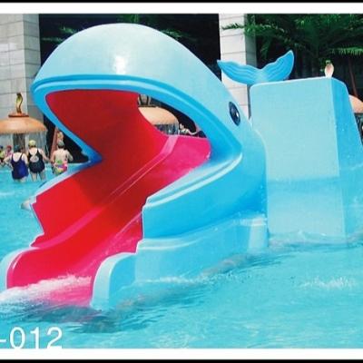 中国 外水プールは子供水公園のための水公園のクジラの漫画の形の子供のプール水スライドを滑らせます 販売のため