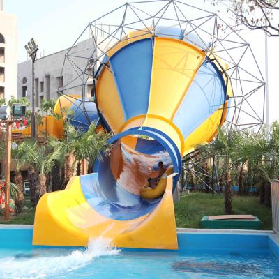 China Small fiberglass water slide for parents and kids interaction water fun for sale