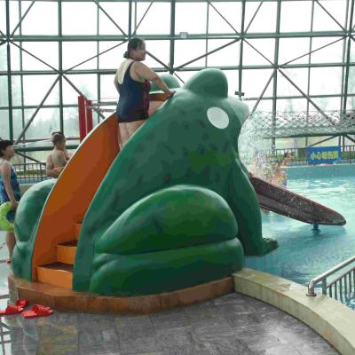 China La rana formó las diapositivas de la piscina de agua, juegos del juego del agua de la diapositiva de la fibra de vidrio del parque de la aguamarina para el parque del agua en venta