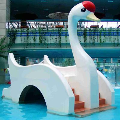 China Cisne del equipo del parque del agua el pequeño embroma el tobogán acuático, diapositivas de la piscina de agua de la fibra de vidrio para los niños en venta