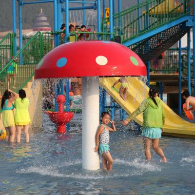 China Unterhaltungs-Regenbogen-Pilz im Freien scherzt Wasser-Spielplatz galvanisierten Kohlenstoffstahl zu verkaufen