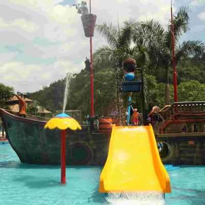 China Large Holiday Resort Fiberglass Pirate Ship For Theme Water Parks , 19*13.6*9m for sale