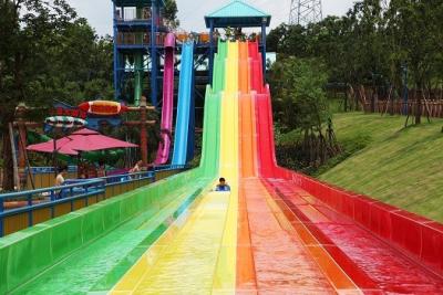 China Aqua Park Construction Fiberglass Water Park Rides For Adult Racing Games for sale