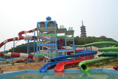 China Het Project van vermaakwaterpark, Gaint-het Materiaaljonge geitjes die van het Waterpark de Dia van het Waterpark als thema hebben Te koop