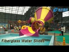 Commercial Fiberglass Water Slides Small Tornado Raft For Water Park