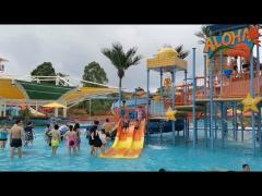 Custom Fiberglass Water Park Equipments, Gaint Aqua Pool Playground for Water Park