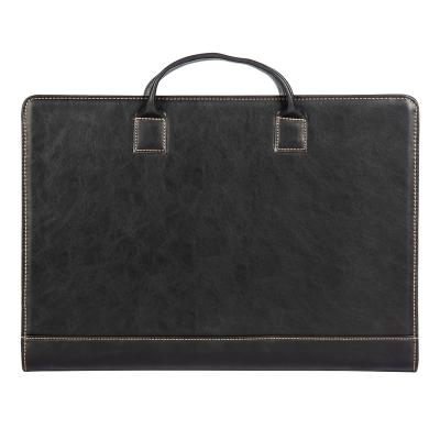 China Vegan Leather Briefcase Leather Folder for 15