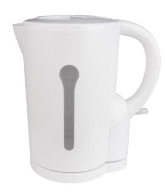 China 360 degree base rotation cheap plastic white electric kettle machine for tea for sale